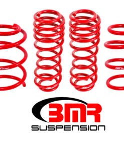 BMR 05-14 S197 Mustang GT Handling Version Lowering Springs (Set Of 4) - Red