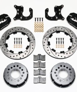 Wilwood Forged Dynalite P/S Rear Kit Drilled Rotor Ford 8.8 w/2.5in Offset-5 Lug