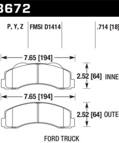 Hawk 10-14 Ford F-150 Front Super Duty Brake Pads