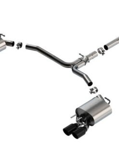Borla 18-22 Toyota Camry XSE 2.5L i4 AT/MT FWD / 4DR S-TYPE Cat Back Exhaust (Black Chrome)