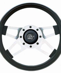 Grant 415 4-Spoke Challenger Style Black Cushioned Foam Steering Wheel