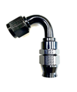 Fragola -8AN Real Street x 120 Degree Hose End Black For PTFE Hose