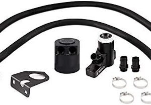 Mishimoto Baffled Oil Catch Can Kit for 2008-2010 Ford 6.4L Powerstroke