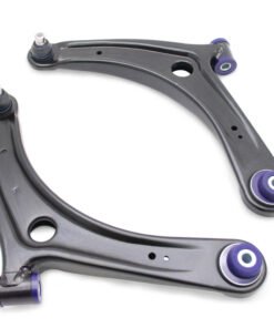 SuperPro 2008 Mitsubishi Lancer GTS Front Lower Control Arm Set w/ Bushings - w/ Positive Caster