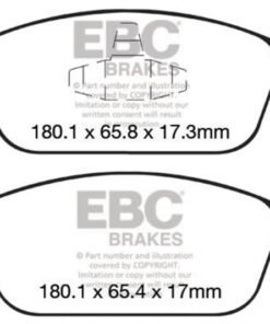 EBC 12+ Ford Focus 2.0 Turbo ST Yellowstuff Front Brake Pads