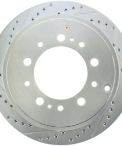 StopTech Select Sport 13-17 Toyota Land Cruiser Drilled / Slotted Rear Passenger-Side Brake Rotor