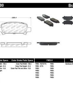 StopTech Performance 02-03 WRX Rear Brake Pads