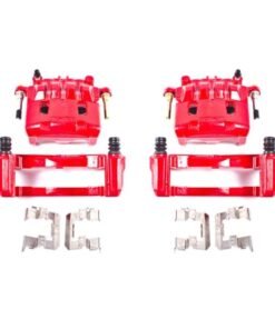 Power Stop 16-17 Subaru Crosstrek Front Red Calipers w/Brackets - Pair