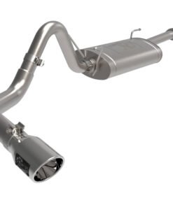 aFe 16-22 Toyota Tacoma Apollo GT Series 2.5in. - 3in. 409 SS Cat-Back Exhaust w/ Polished Tip