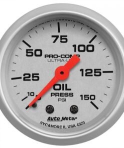 Auto Meter 4323 Ultra-Lite Mechanical Oil Pressure Gauge, 2-1/16", 0-150 PSI