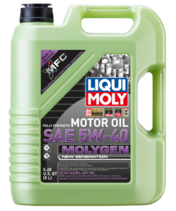 LIQUI MOLY 5L Molygen New Generation Motor Oil 5W40 - Case of 4