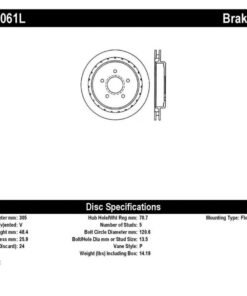 StopTech 97-10 Chevy Corvette Slotted & Drilled Rear Left Rotor