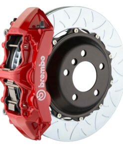 Brembo 01-06 BMW M3 (E46) Front GT BBK 6 Piston Cast 355x32 2pc Rotor Slotted Type3-Red