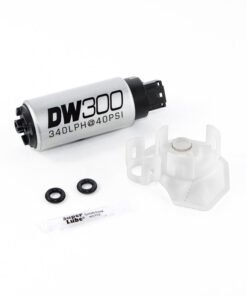 DeatschWerks 340lph DW300C Compact Fuel Pump w/ 08-15 Mitsu EVO X Set Up Kit (w/o Mounting Clips)