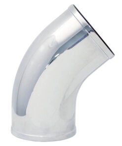 Spectre Universal Intake Elbow Tube (ABS) 3in. OD / 45 Degree - Chrome
