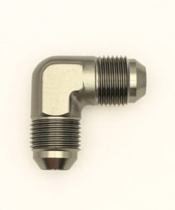 DeatschWerks 8AN Male Flare To 8AN Male Flare 90-Degree Coupler Fitting