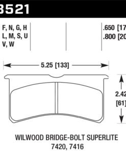 Hawk Wilwood BB SL 7420 DTC-30 Performance Race Pads