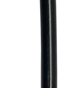 Fragola -10AN Ext Black PTFE Hose Assembly Straight x 45 Degree 24in