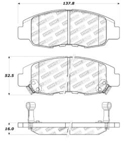 StopTech Street Touring 98-02 Honda Accord Coupe/Sedan Front Brake Pads