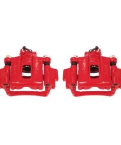 Power Stop 03-09 Toyota 4Runner Rear Red Calipers w/Brackets - Pair