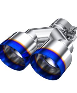 MBRP Burnt End Tip 2.5 ID, Dual 4 OD Out, 9.55 length, Single wall 304 Stainless Steel