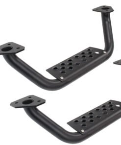 Go Rhino Dominator Extreme D6 SideSteps - Tex Blk - 4in Drop Down Steps (Pair)
