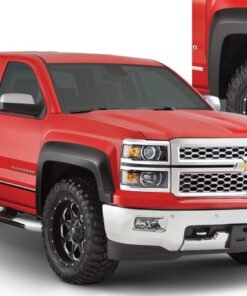 Bushwacker 15-18 Chevy Silverado 2500 HD Fleetside Extend-A-Fender Style Flares 4pc - Black