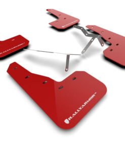 Rally Armor 2022 Honda Civic (Incl. Si/Sport/Touring) UR Red Mud Flap w/ White Logo