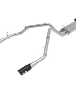 aFe Gemini XV 3in 304 SS Cat-Back Exhaust 19-21 Ram 1500 V8 5.7L Hemi w/ Black Tips