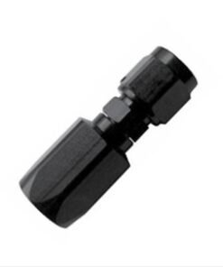 Fragola -6AN Straight Aluminum P/S Hose End - Black Only