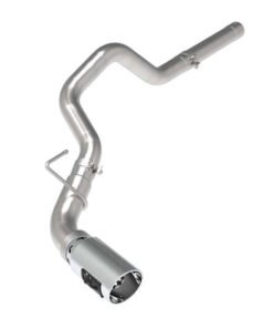 aFe Large Bore-HD 3in 409-SS DPF-Back Exhaust System w/ Polished Tip 14-19 RAM 1500 V6 3.0L (td)