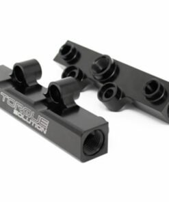 Torque Solution Top Feed Fuel Rails: 02-14 Subaru WRX / 07-18 STI - Black
