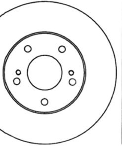 StopTech Power Slot 6/89-96 Nissan 300ZX Slotted & Drilled Left Front Rotor