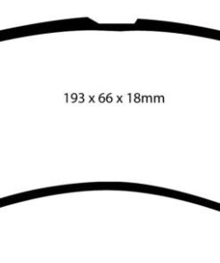 EBC 00-02 Ford Excursion 5.4 2WD Yellowstuff Front Brake Pads