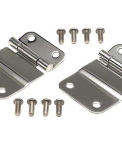 Kentrol 76-86 Jeep CJ7 Tailgate Hinge Pair - Polished Silver