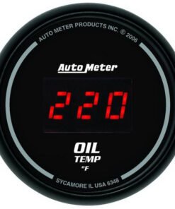 Autometer Black 0-400F Digital Oil Temp Gauge