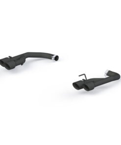 MBRP 18-19 Ford Mustang GT 2.5in Black Coated Non Active Dual Axle Back Exhaust - 4in Dual Wall Tips