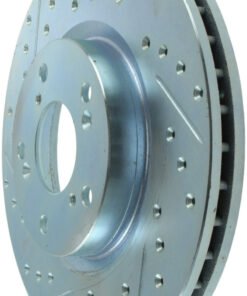 StopTech Select Sport 06-15 Honda Civic Si Slotted and Drilled Right Front Rotor