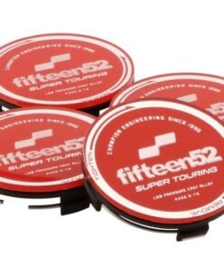 fifteen52 Super Touring (Chicane/Podium) Center Cap Set of Four - Red/Chrome