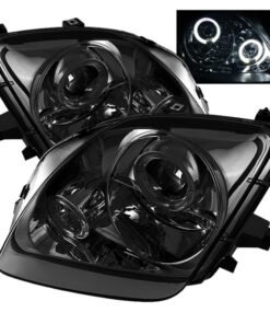 Spyder Honda Prelude 97-01 Projector Headlights LED Halo Smoke High H1 Low H1 PRO-YD-HP97-HL-SM