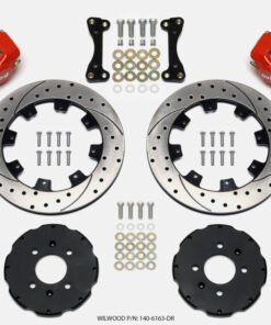 Wilwood Forged Dynalite Front Hat Kit 12.19in Drilled Red 94-01 Honda/Acura w/262mm Disc