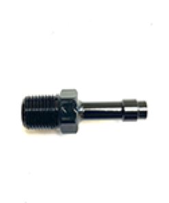 Fragola 1/4 Hose Barb x 1/8 NPT Low Profile - Black
