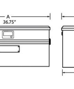 Tradesman Aluminum Flush Mount Truck Tool Box (36in.) - Brite