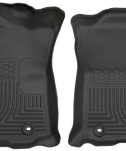 Husky Liners 2018 Toyota Tacoma Double Cab WeatherBeater Black Front Floor Liners