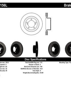 StopTech 07-09 Toyota Tundra / 08-09 Toyota Sequoia Front Left Slotted & Drilled Rotor