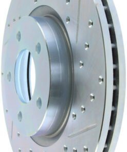 StopTech 07-13 Mazdaspeed3 Sport Slotted & Drilled Front Right Rotor