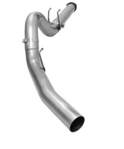 aFe MACHForce XP Exhaust 5in DPF-Back Stainless Steel Exhaust 2015 Ford Turbo Diesel V8 6.7L No Tip
