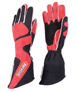 RaceQuip SFI-5 Red/Black Large Outseam Angle Cut Glove