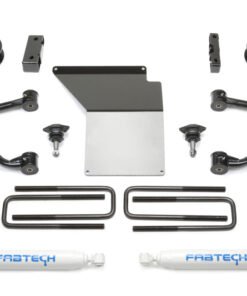 Fabtech 14-18 GM K1500 w/OE Alum. UCA 4in Budget UCA System w/Rear Perf. Shocks