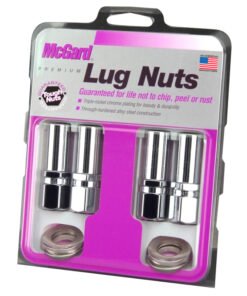 McGard Hex Lug Nut (Drag Racing X-Long Shank) 1/2-20 / 13/16 Hex / 2.475in. Length (4-Pack) - Chrome